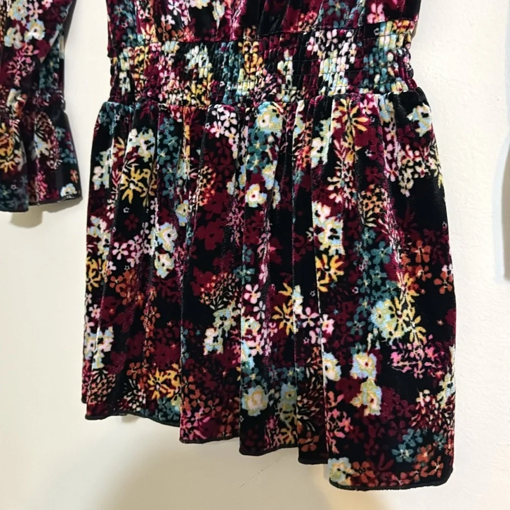 Ella Moss velvet floral dress